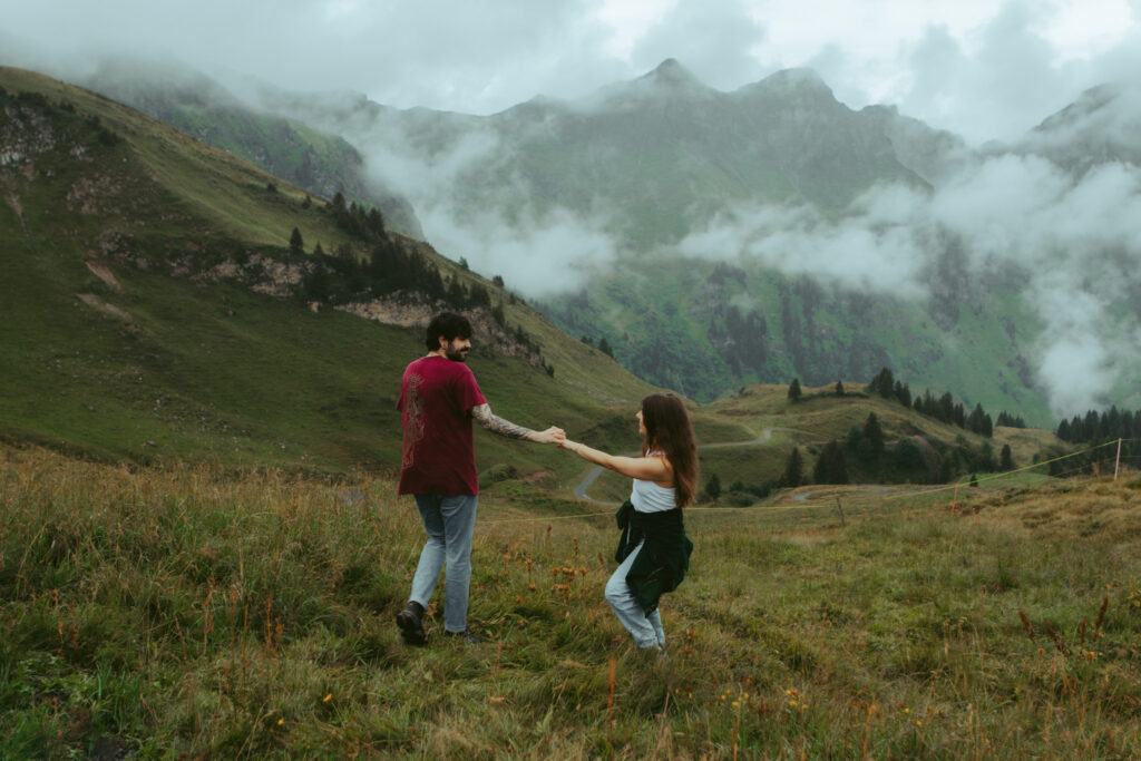 Couples Photography Session in the Illiez Valley, Switzerland